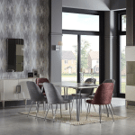 PERISSA CHROME DINING ROOM SET