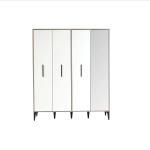 EKOL 4 DOOR WARDROBE (WITH MIRROR)