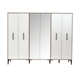 EKOL 6 DOOR WARDROBE (WITH MIRROR)