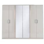 PERISSA CHROME 6 DOORS WARDROBE