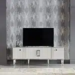 PERISSA TV STAND CHROME